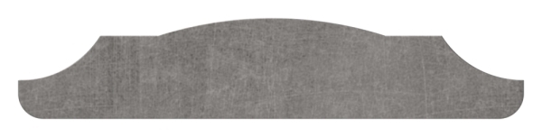 Main courante | 40x12 mm | Longueur : 3000 mm | Demi-ronde | Acier (brut) S235JR