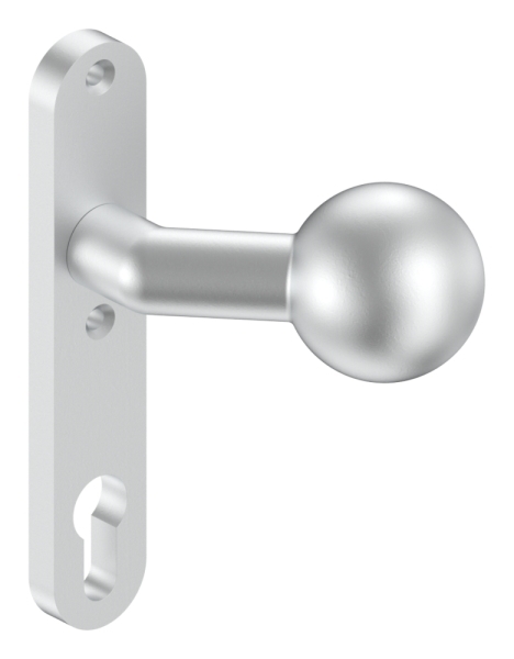 Alu-Tuerknopf - mit Kugel Ø 55 mm - Aluminium EV1-12-3058.6