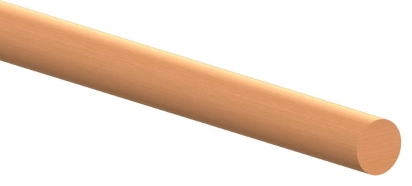 Main courante en bois hêtre, Ø 42 mm longueur 1000 mm