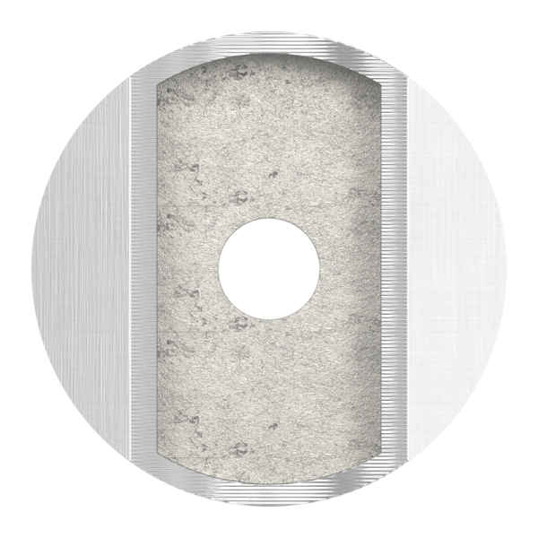 Sellette à coller pour tube rond Ø 42,4x2,6 mm V2A