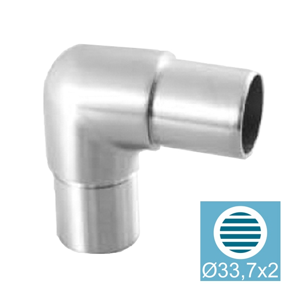 Rundbogen 90° 33,7x2,0 mm V2A