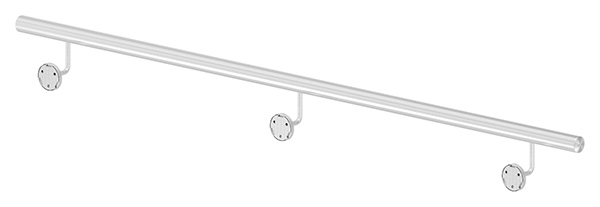 Handlauf montagefertig Laenge- 1800 mm Rundrohr- Ø 42-4 mm V2A-12-0103.4