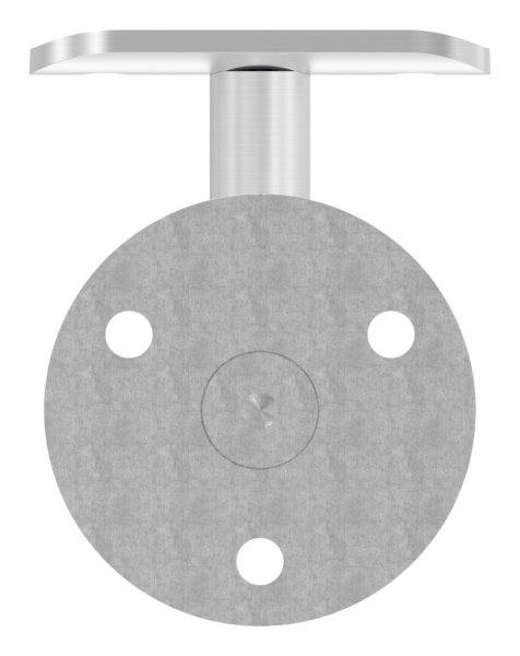 Handlaufhalter V4A fuer Rohr 42-4 mm Wandabstand 74 mm Ronde 60x5 mm ohne Kabeldurchfuehrung-88-1150226-V4A.42