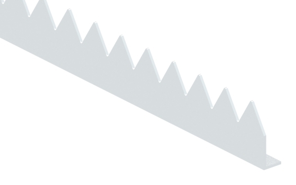 Zackenleiste Laenge- 2000 mm Material- 2-5 mm Stahl S235JR- verzinkt-30-1586.7