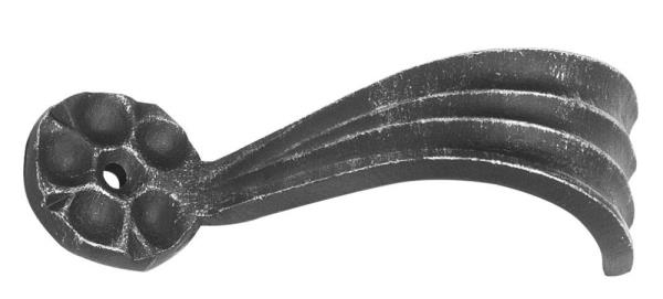 Zierhalter - Masse- 55x140 mm - Material- 8 mm - Stahl -Roh- S235JR-30-3773.8