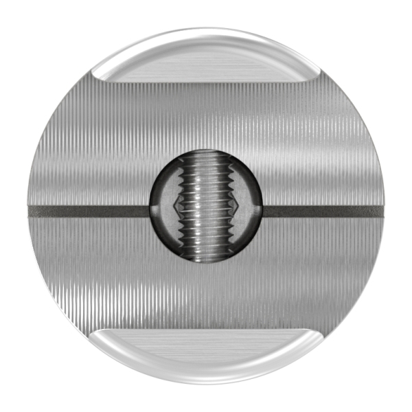 Klemmprofilhalter Edelstahl V2A fuer Ø 27 mm- gerade- geschliffen-88-1155351-240.00