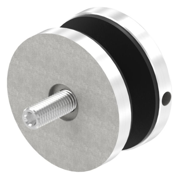 Glaspunkthalter Ø 62 mm- V2A- Anschluss- Flach mit AbP-10-6200.4