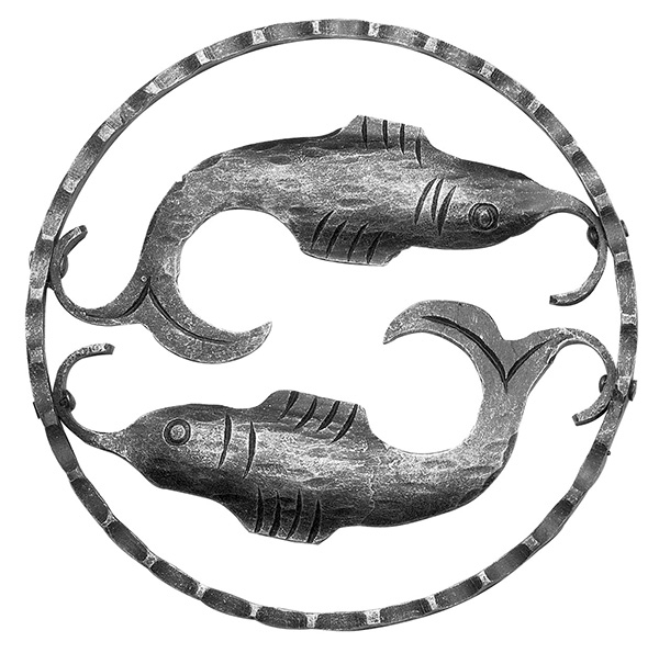 Sternzeichen Fische - Ø 200x5 mm - Stahl S235JR- roh-30-3177.8