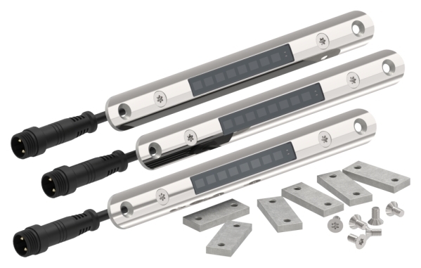 LED-Modul-Set Edelstahl fuer Rohr Ø 42-4-48-3 mm 4000K neutralweiss dimmbar-88-11LED-M.4000K