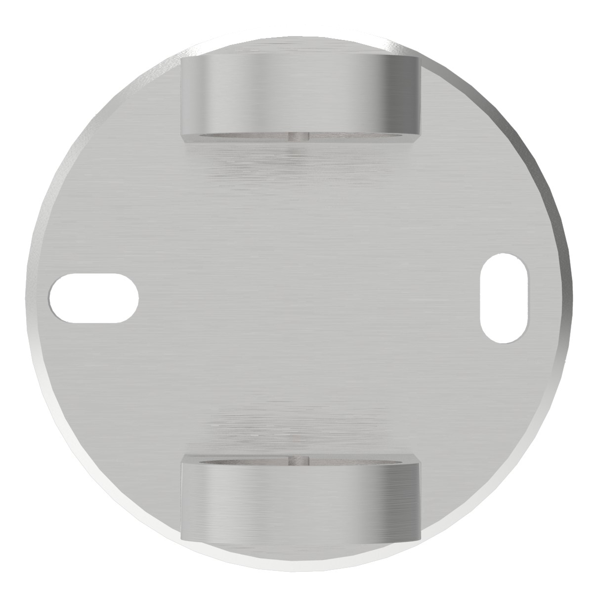 Montage mural | Dimensions : 120x10 mm | pour serrage | pour tube rond : Ø 42,4 mm | V2A