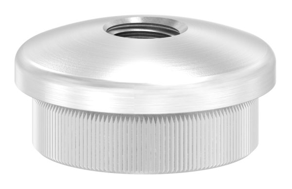 Bouchon légèrement bombé avec M8 pour Ø 26,9x2,0 mm V2A matériau plein