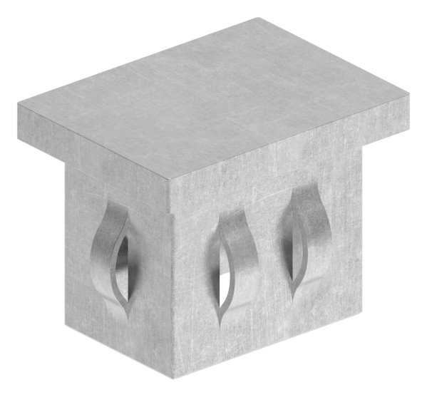 Capuchon d'impact en acier, pour tube rectangulaire 40x30mm