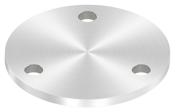 Ankerplatte Ø 100 x 6 mm mit 3 Bohrungen á Ø 11 mm V2A-11-2260R.4