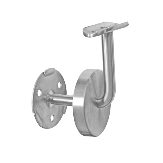 Support de main courante | avec plaque de retenue pour : Ø 42,4 mm | V2A