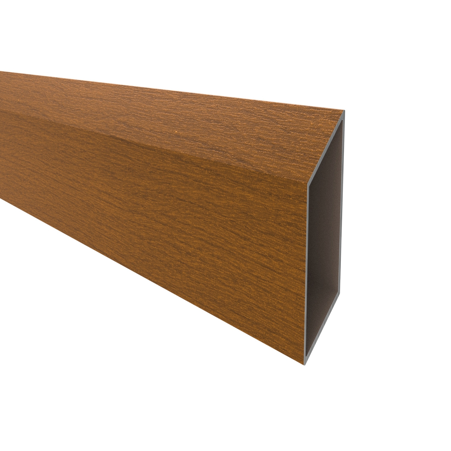 Zaunfuellung Aluminium 20x105 mm 6000 mm Holzdekor Gold Eiche-89.FGL1S20X105X126000W03