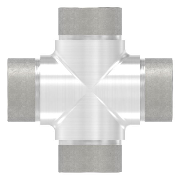 Traverse avec même sortie pour tube rond Ø 42.4x2.0 mm V2A