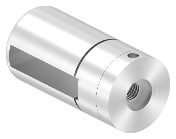 Support de base Brenk pour barres plates 40 x 8mm, ALU