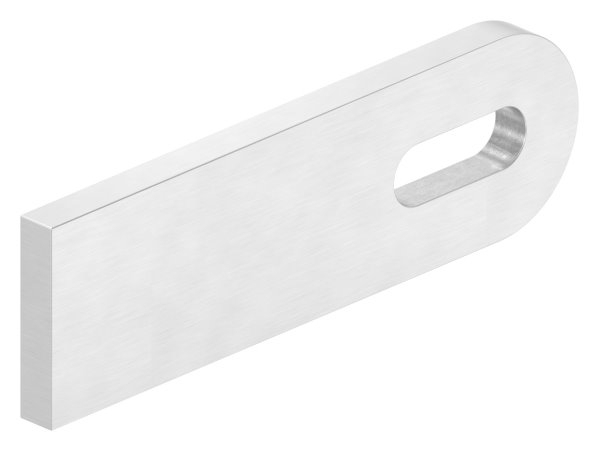 Anschweisslasche 100x30x6 mm mit Langloch- 25x9 mm V2A-11-2442.4