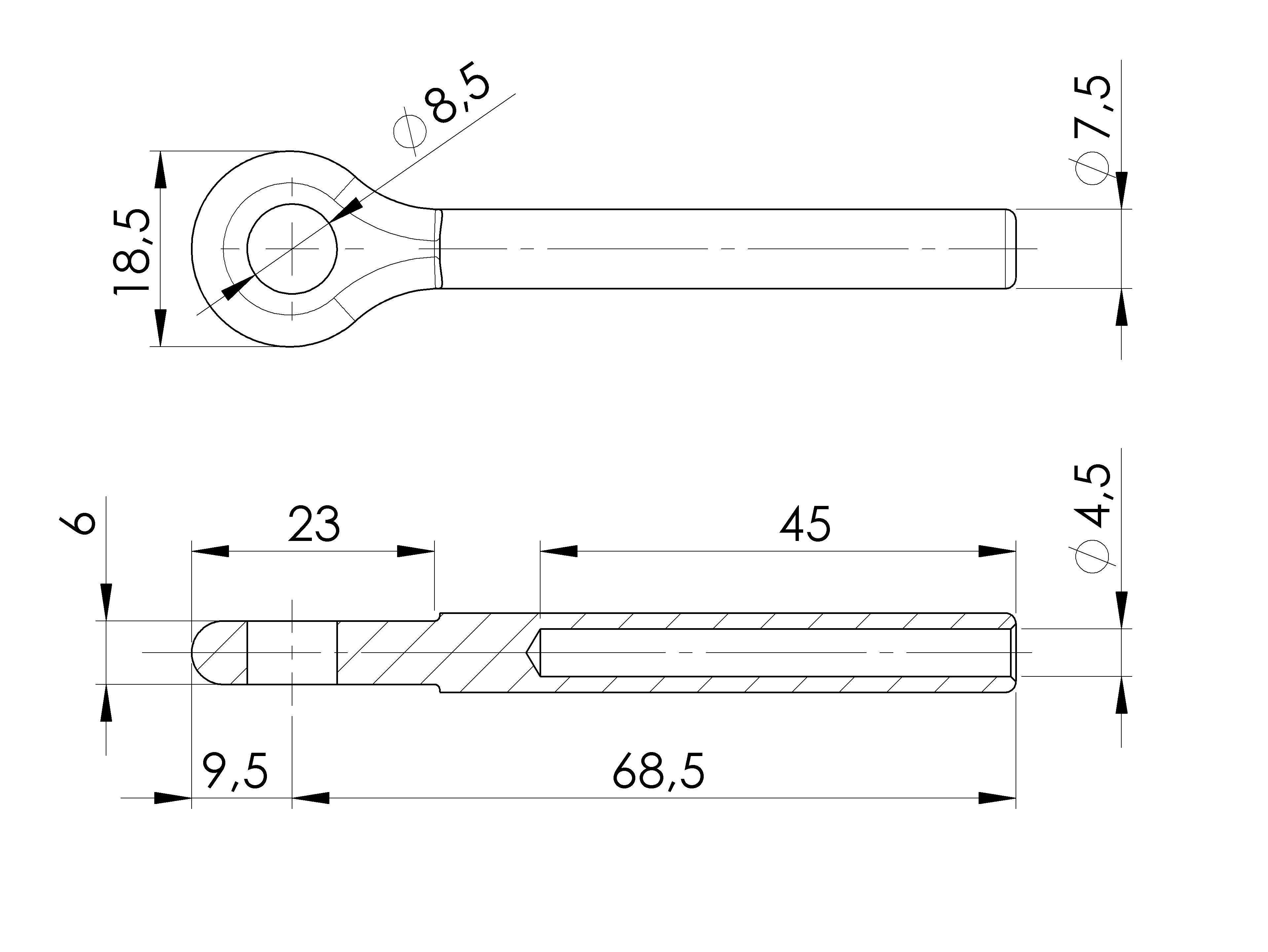 Kabelendhuelse Edelstahl AISI 316 fuer 4 mm Kabel geschliffen-89-11A147333004-A.4