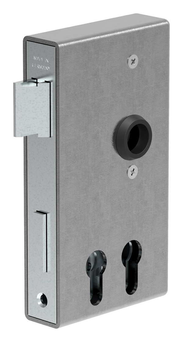 Schlosskasten Stahl B 30 mm fuer zwei Profilzylinder mit verzinktem Schloss-30-3250.8