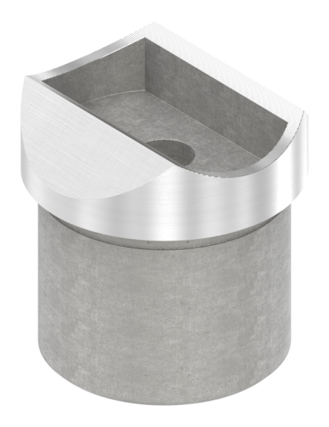 Rohrsattel zum Kleben fuer Rundrohr Ø 42-4x2-6 mm V2A-11-3323.4