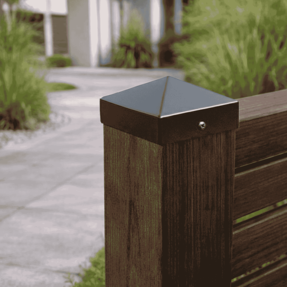 Pfostenkappe 70x70 mm Anthrazit RAL 7016 – 10er Set pulverbeschichtet inkl. Schrauben-60220-70-021