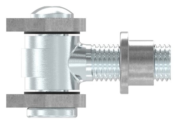 Charnière M22 | réglable | soudable | acier (brut) S235JR