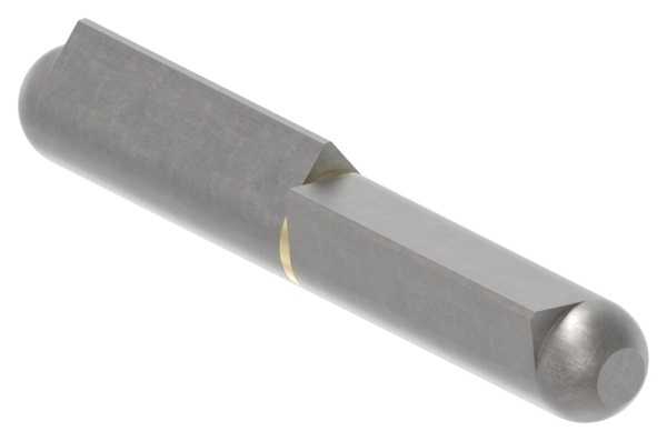 Anschweissband mit Messingring und -stift- Laenge- 140mm-88-1156515-ST.140