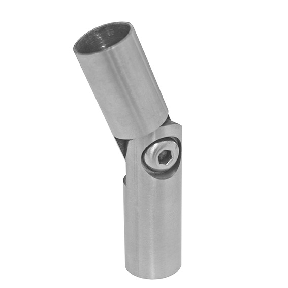 Gelenkverbinder Edelstahl AISI 304 fuer Rundstab Ø 12 mm- Ø 14 mm- 90° verstellbar-89-11A0302012S-A.4