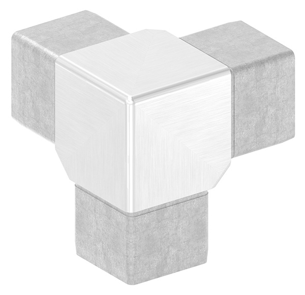 Connecteur pour tuyau 40x40x2mm, V2A