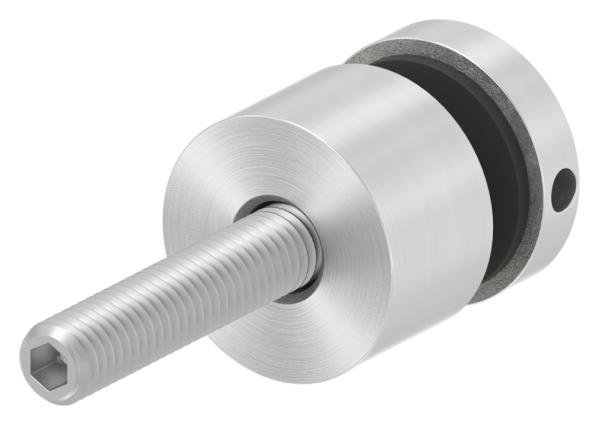 Glaspunkthalter Ø 16 mm- V2A- Anschluss- Flach- inkl- Gewindestift -Schilderhalter-88-1160260.240