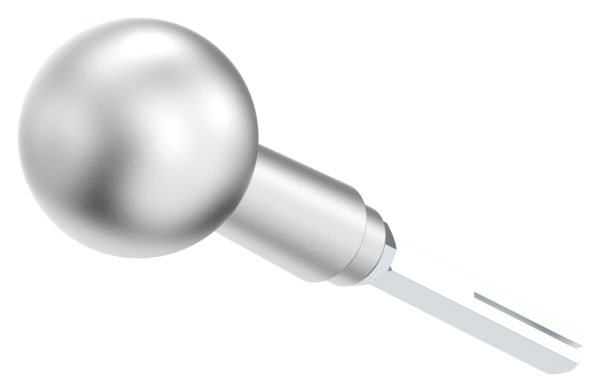 Alu-Tuerknopf drehbar mit Kugel Ø 55 mm - AMF Artikel- 16287-12-3017.6