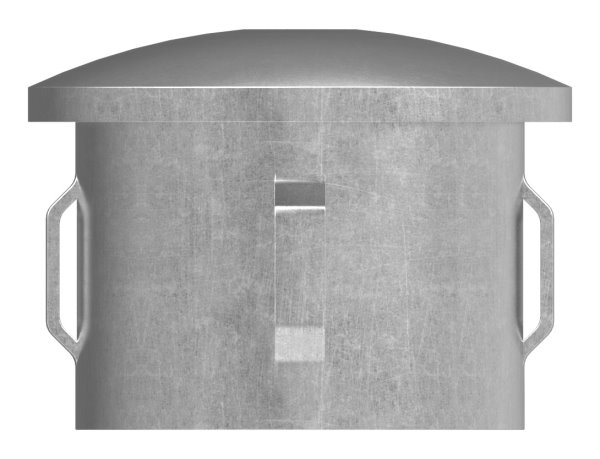 Bouchon en acier | légèrement courbé | avec M8 | pour tube rond Ø 42.4x1.8-2.2 mm | acier S235JR, brut