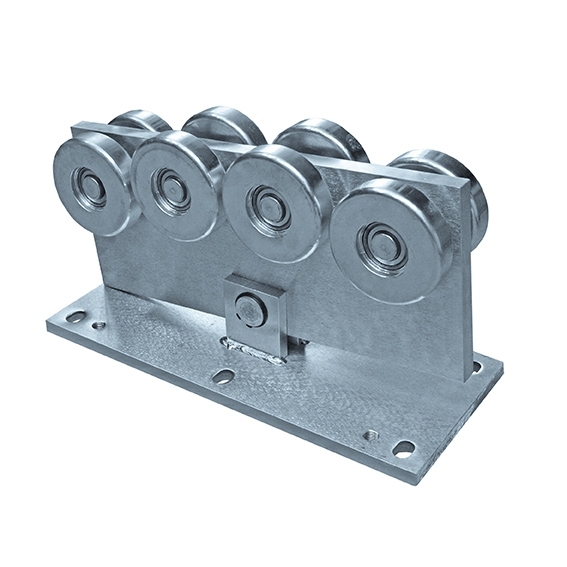 Laufwagen 8-rdrig Stahl verzinkt fr C-Profil 136 x 142 mm-89-11H34B4136X142-A.4