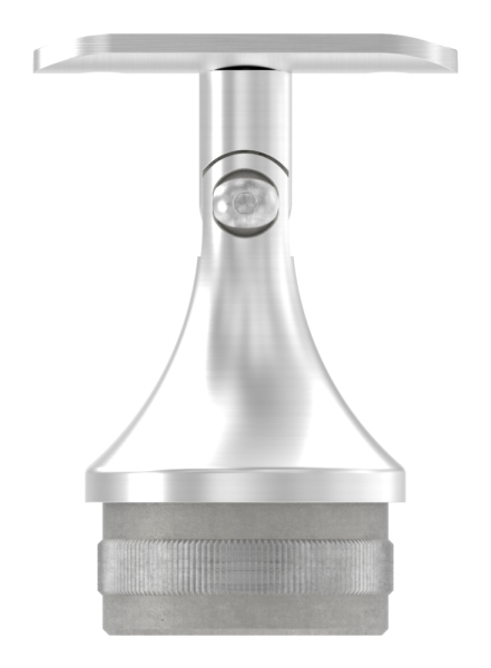 Support avec articulation et plaque de maintien pour tube rond V2A