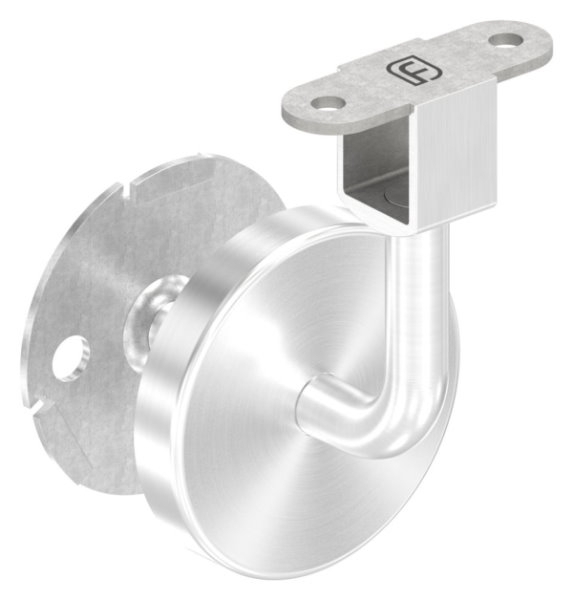 Handlaufhalter V2A fuer Nut 24x24 mm verschweisst fuer LED-Rohr-88-11LED-NU-HH.240