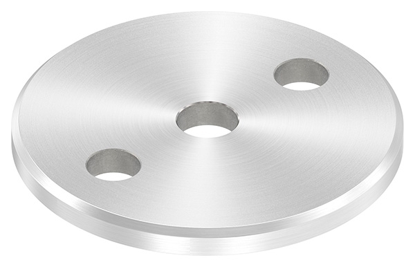 Plaque d'ancrage Ø 80 x 6 mm avec trou de centrage : Ø 12,5 mm | V2A