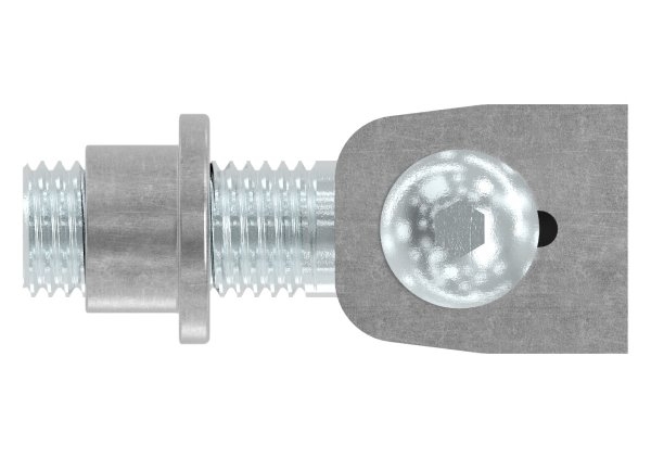Charnière M22 | réglable | soudable | acier (brut) S235JR
