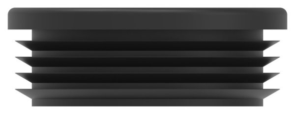 Kunststoffkappe fuer Rundrohr 76-1 mm- schwarz-88-11177-76.3