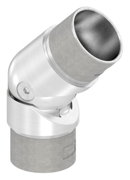 Pièce d'articulation creuse pour câble, pour tube 42,4 x 2,0mm