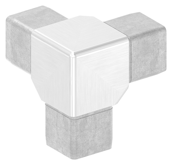 Connecteur pour tube 30x30x2mm, V4A