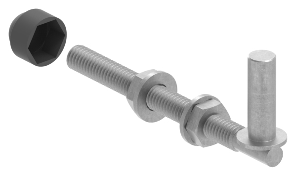 Einhaengeband Torband zum Durchschrauben fuer Ø 13mm- Laenge 140mm-88-11961-13.140