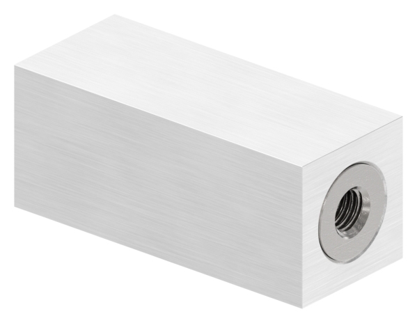 Entretoise tubulaire angulaire 25 x 25mm - pour surfaces droites