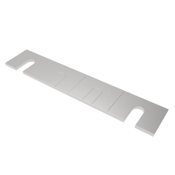 Ablaufprofil Edelstahl AISI 304- Dicke 5 mm- Breite 51 mm- Rohzustand fuer AL-0004-ECO-89-11A0004ECODRAIN-A.4
