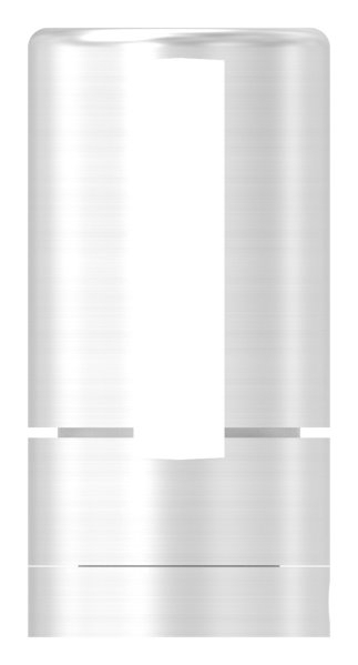 BRENK-fix® Grundhalter fuer Flachstaebe 40 x 8mm- ALU-88-11BR-F408M8.ALU