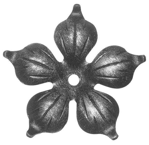 Rosace / garniture | Ø 90x2 mm avec trou central 5,5 mm | acier (brut) S235JR