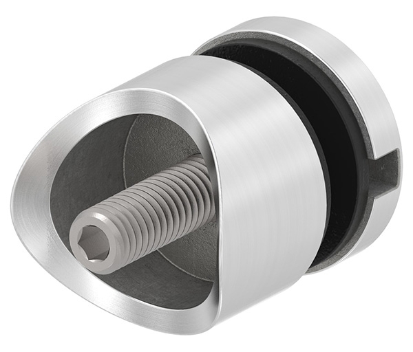 Glaspunkthalter Ø 30 mm- V2A- Anschluss- Rohr Ø 33-7 mm-10-5033.4