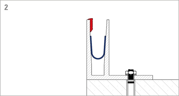 Alu-Profil - MASSIV - Laenge- 6000 mm - aufgesetzte Montage - Aluminium-12-2207.6