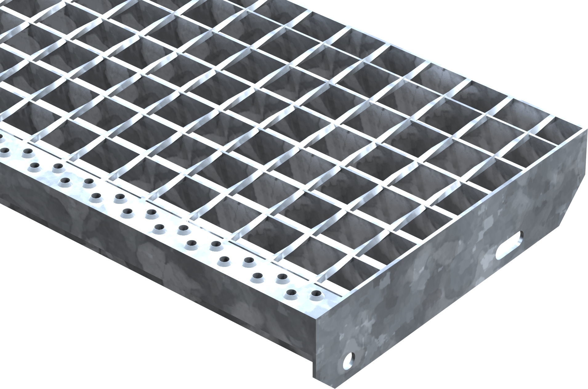 Presse à souder marche en caillebotis | Dimensions : 1000x270 mm 34/38 mm | S235JR (St37-2)