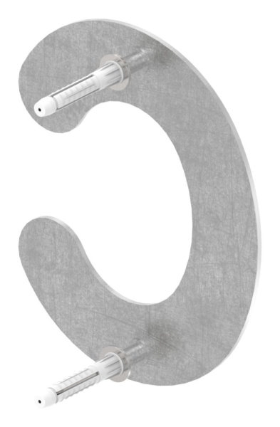 Lettre c | petite | Dimensions : 110 mm x 155 mm | V2A